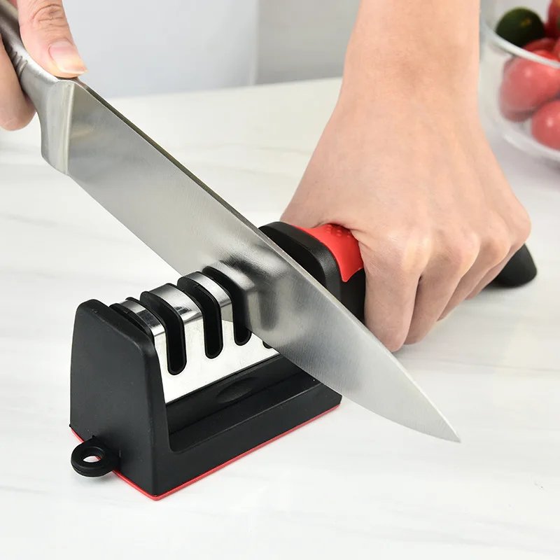 Handheld Kitchen Knife Sharpener 4-Stage Sharpening Stone