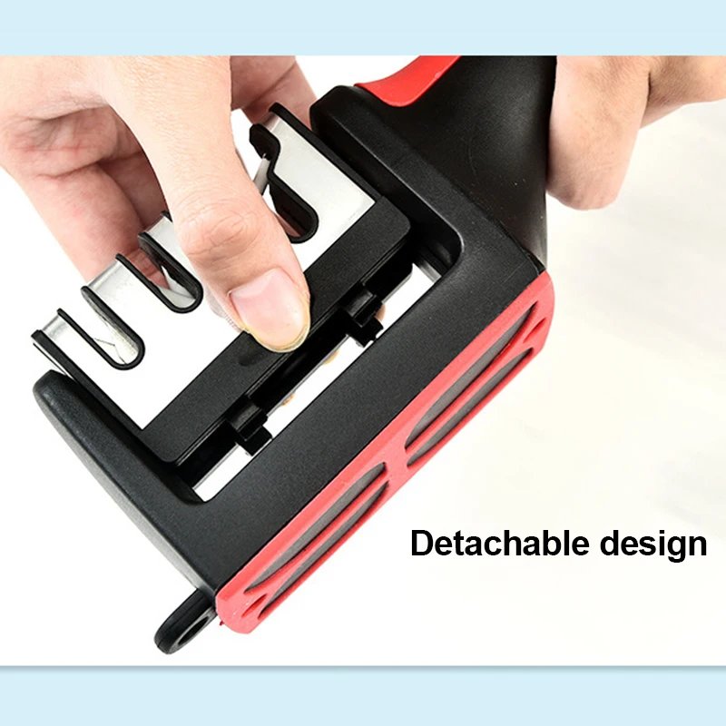 Handheld Kitchen Knife Sharpener 4-Stage Sharpening Stone - Image 5