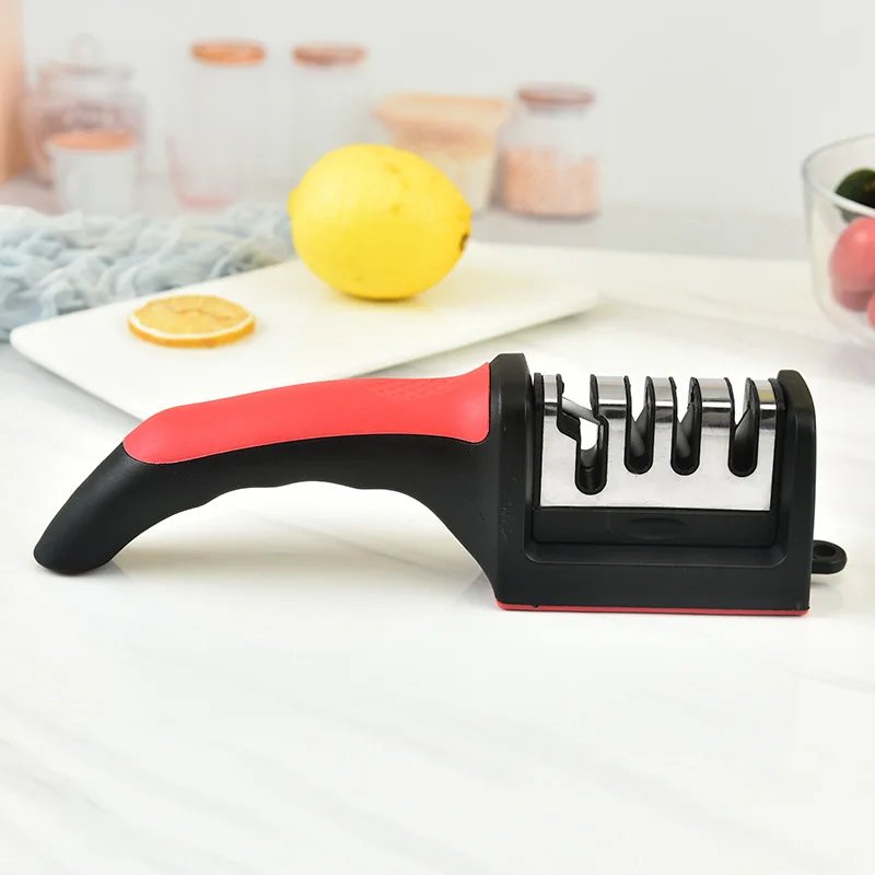 Handheld Kitchen Knife Sharpener 4-Stage Sharpening Stone - Image 2