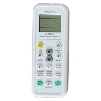 Universal AC Remote Control LCD Display – 1000 Device Codes