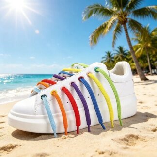 Elastic Shoe Laces Colorful Fashion Buckle Laces for Sneakers Kids Adults