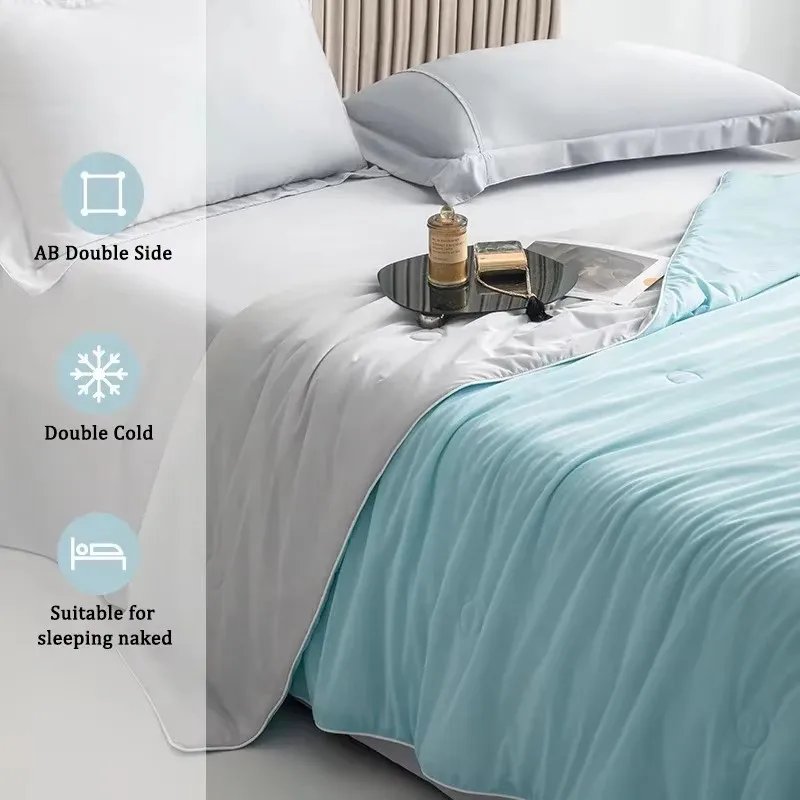 Ice Silk Cooling Blanket for Summer | Cool-Touch Quilt - Image 2