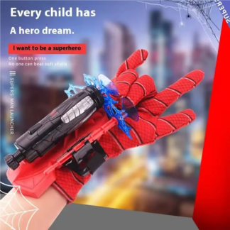 Kids Spider-Man Web Shooter Wrist Launcher Toy with Gloves