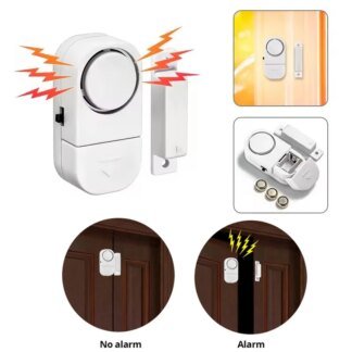 Magnetic Door & Window Alarm Sensor – 90dB Wireless