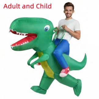 Inflatable Dinosaur Costume Adult Kids T-Rex Fancy Dress