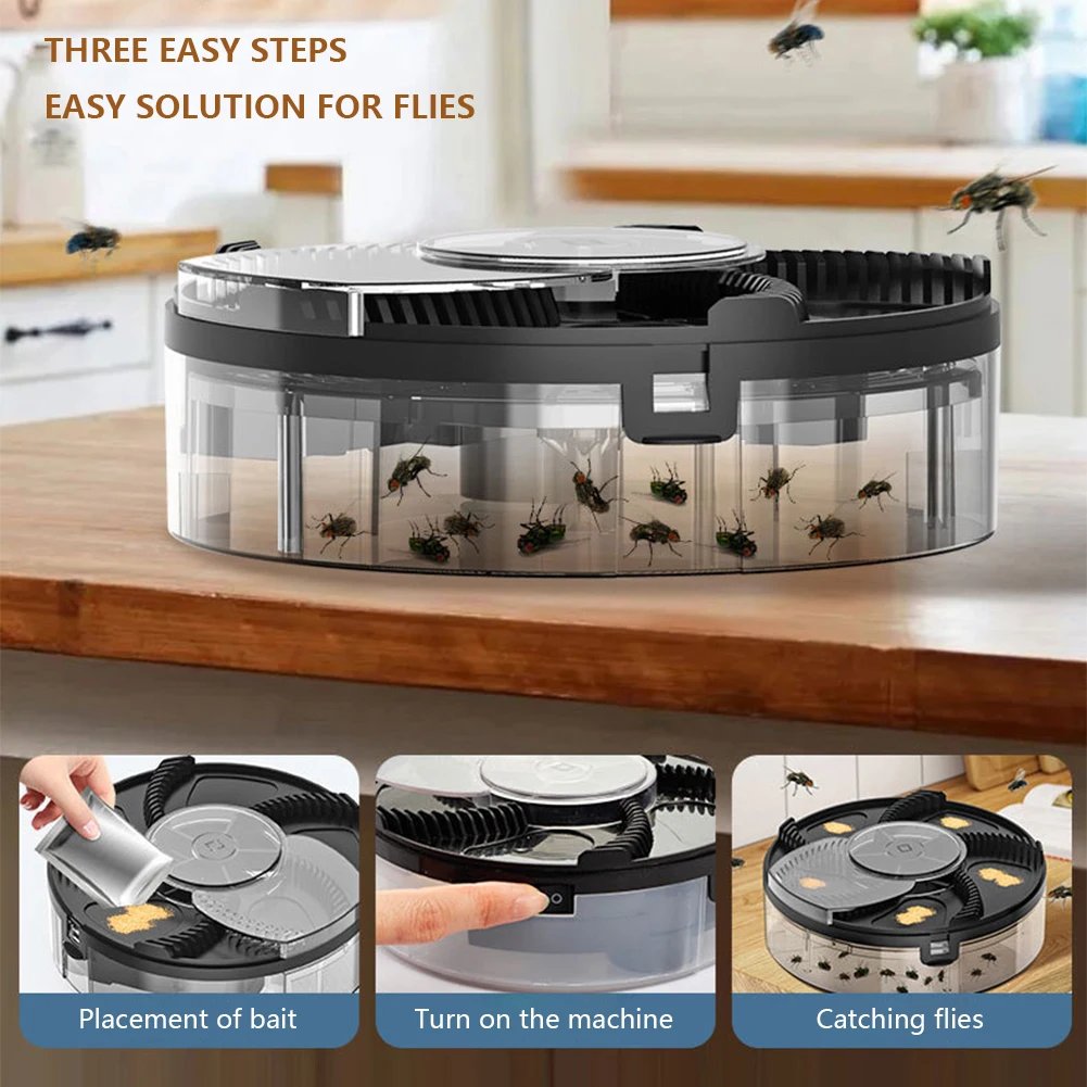 Electric Fly Trap Catcher – USB Rechargeable, 1200mAh - Image 2
