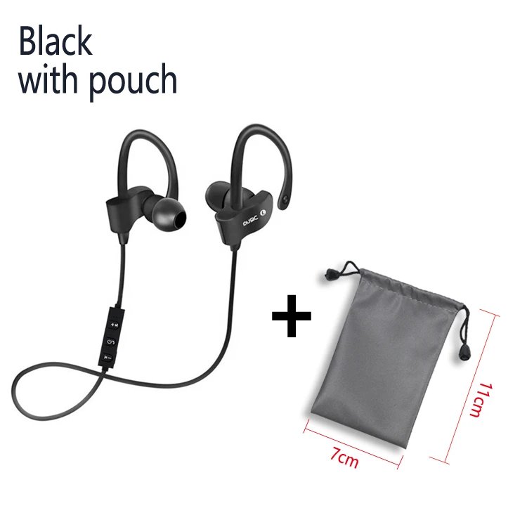Black with pouch