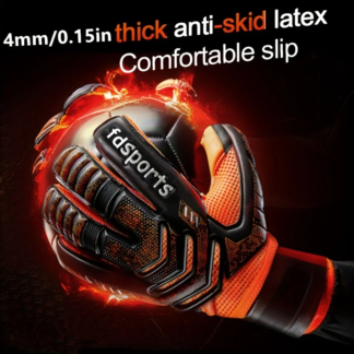 Goalkeeper Gloves with Finger Protection – Kids & Adults 4mm Latex