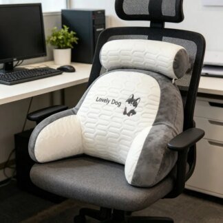 Cartoon Latex Backrest Pillow – Breathable Ice Silk Reading Cushion