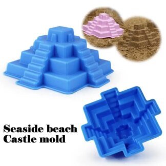 Kids Beach Sand Castle Mould Set – 6 Piece Sandcastle Kit