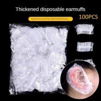 Disposable Waterproof Ear Covers for Hair Dyeing – 100 Pack
