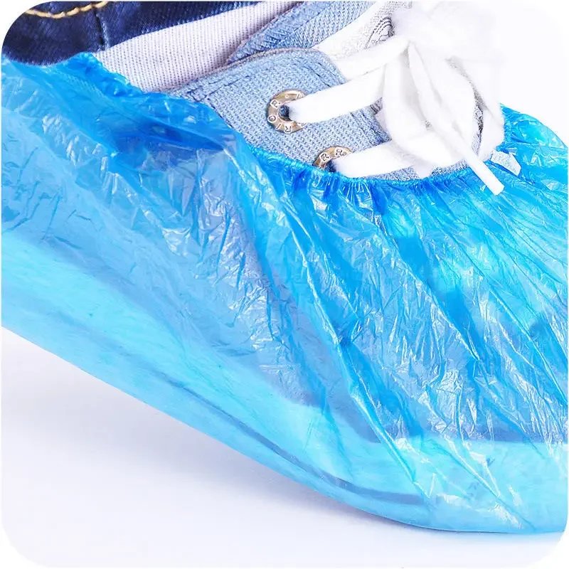 100 PCS Plastic Disposable Shoe Covers Cleaning Overshoes Outdoor Rainy Day Carpet Cleaning Shoe Cover Waterproof Shoe Covers - Image 6