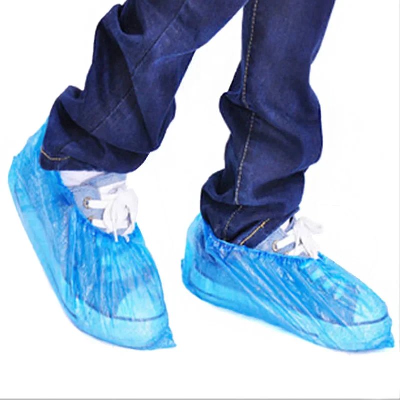 100 PCS Plastic Disposable Shoe Covers Cleaning Overshoes Outdoor Rainy Day Carpet Cleaning Shoe Cover Waterproof Shoe Covers - Image 4