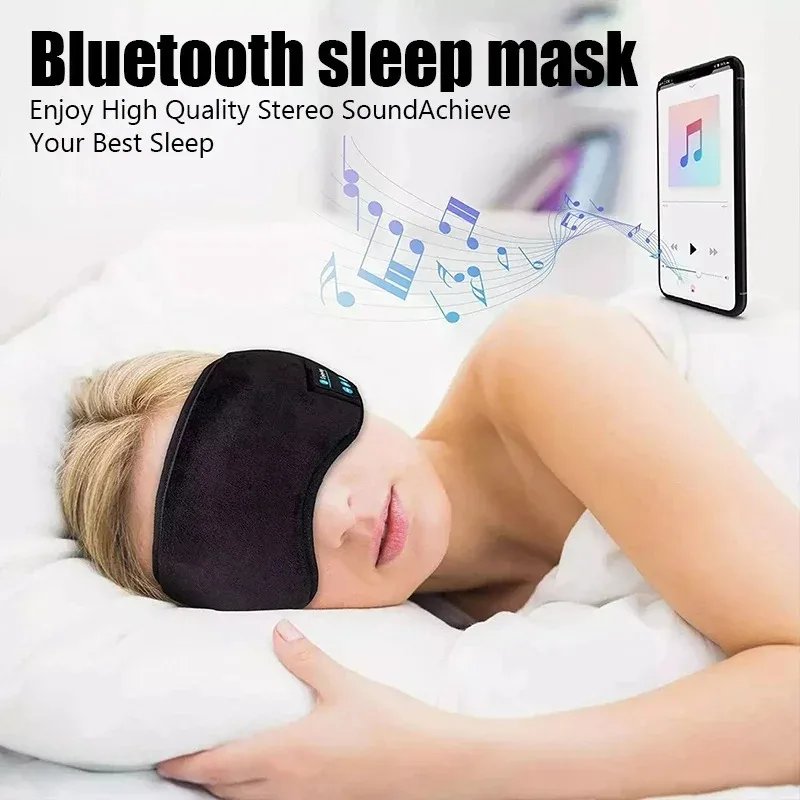 Bluetooth Sleep Mask Headphones Wireless Eye Mask Headband - Image 3