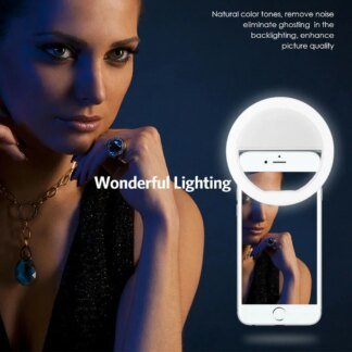 Clip-On LED Selfie Ring Light for Smartphone | USB Rechargeable
