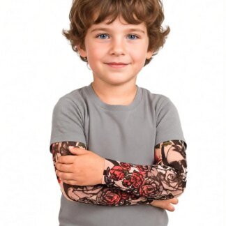 Boys Long Sleeve Top with Floral Mesh Sleeves | Ages 1–8