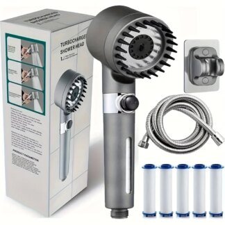 Filtered Handheld Shower Head with Multiple Spray Modes