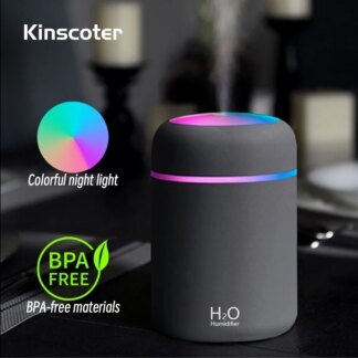Mini USB Humidifier & Aroma Diffuser 300ml with Night Light