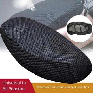 3D Mesh Motorcycle Seat Cover – Breathable Non-Slip Pad