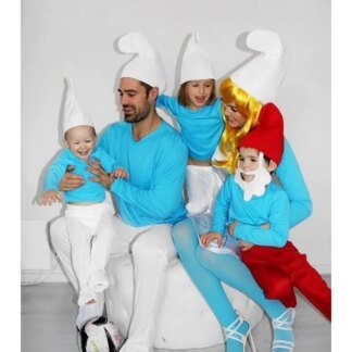 Blue Dwarf Elf Halloween Costume Kids Fancy Dress