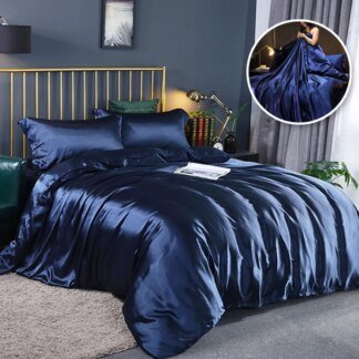 Soft Microfibre Quilt Cover Set with Pillowcases – All Sizes