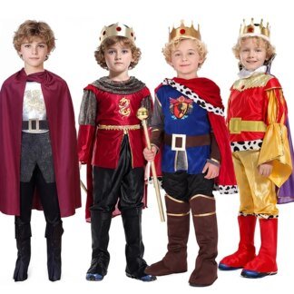 Kids Prince Costume Set – Royal Crown & Cloak for Boys