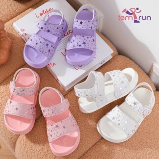 Girls' Star Sandals: Stunning Non-Slip Summer Beach Shoes