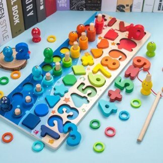 Montessori Wooden Number Puzzle - Best Educational Toy for Toddlers