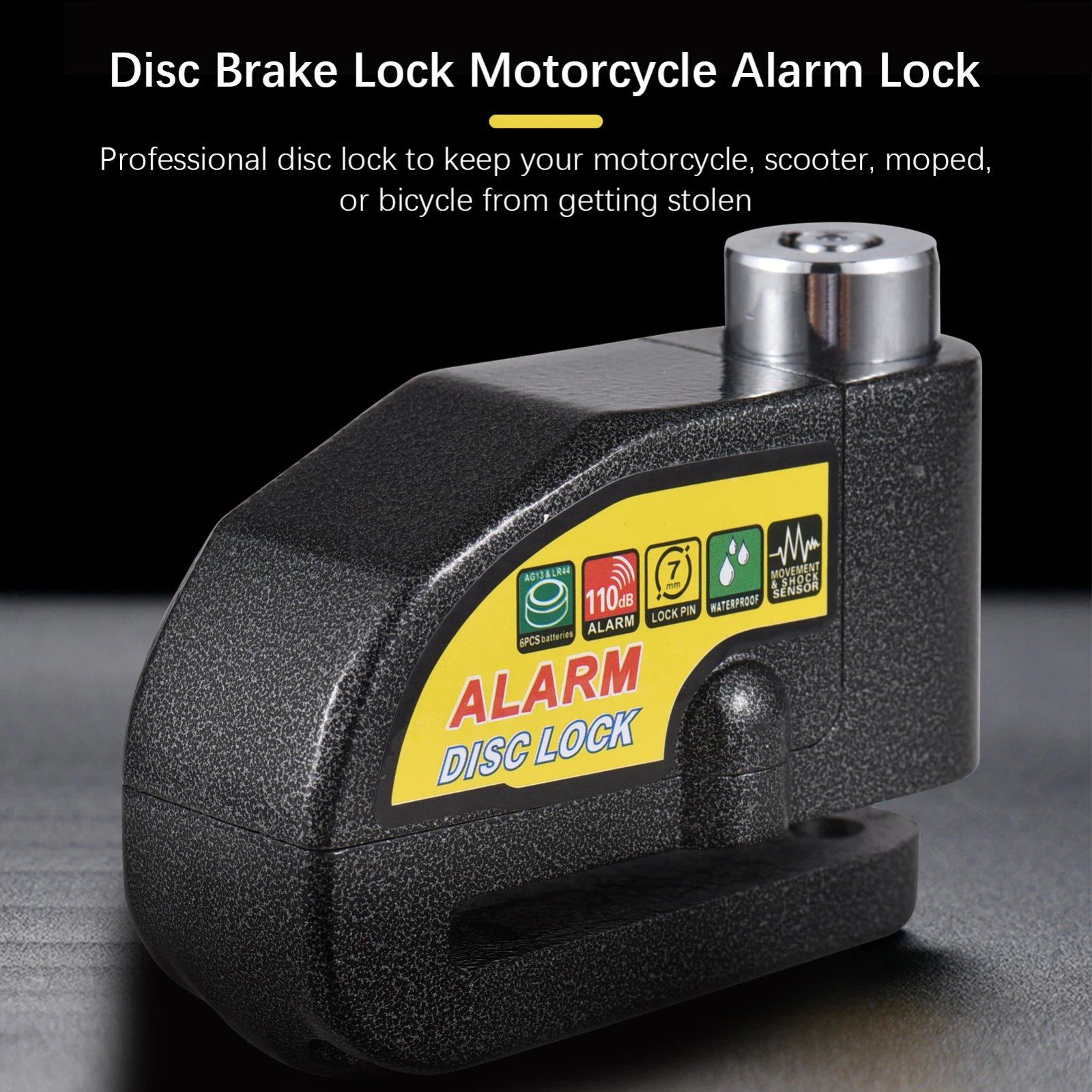 Disc Lock Alarm: Must-Have 110dB Motorcycle Anti-Theft Guard - Image 4