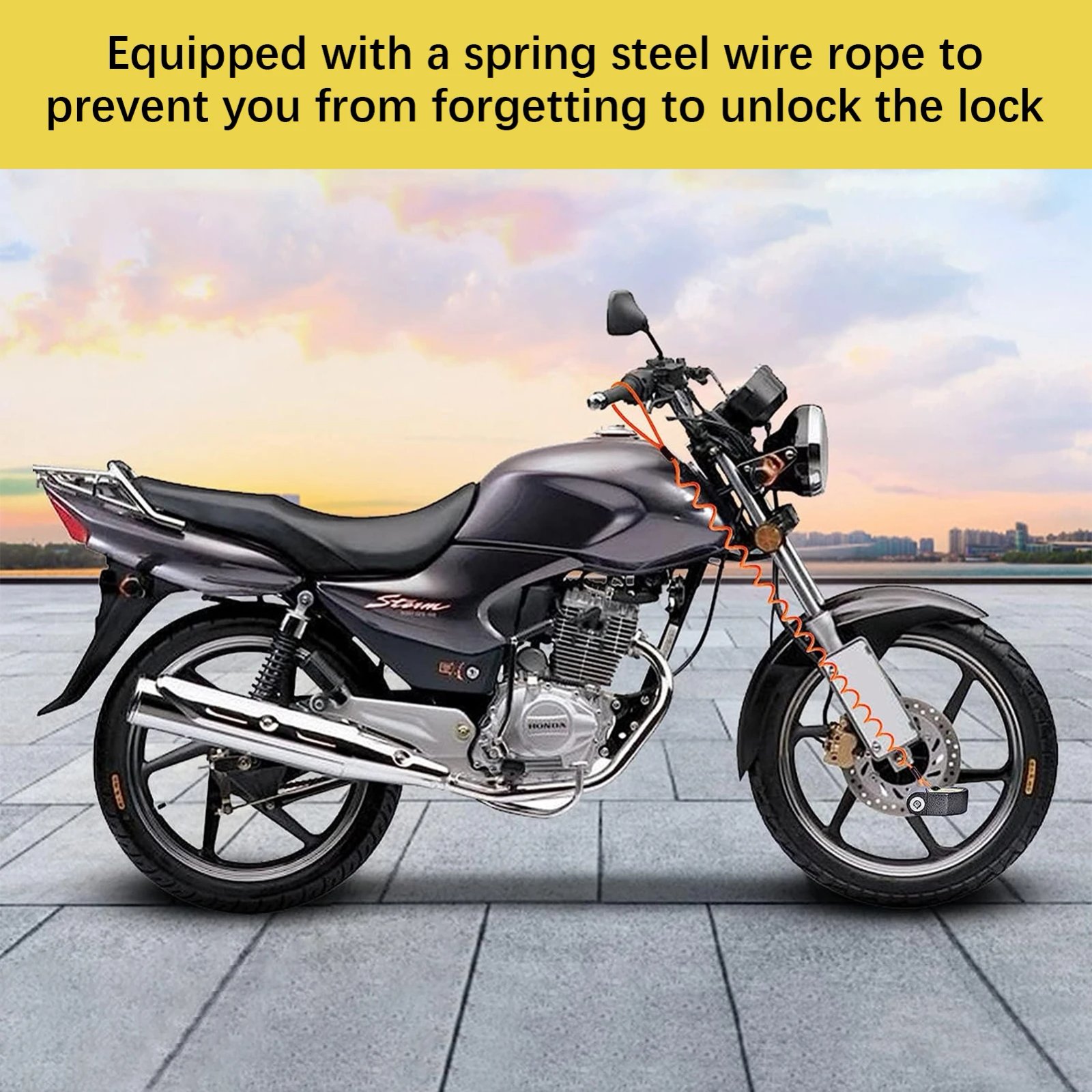 Disc Lock Alarm: Must-Have 110dB Motorcycle Anti-Theft Guard - Image 5