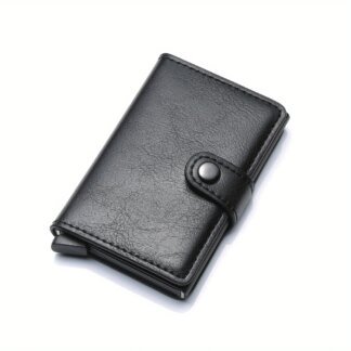 Men's Carbon Fibre RFID Card Holder Slim Wallet with Engraving