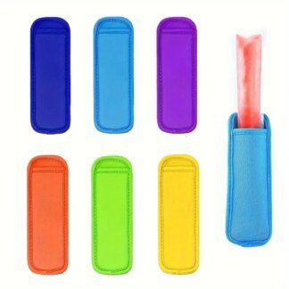 Reusable Popsicle Holder Sleeves Neoprene 6 Pack