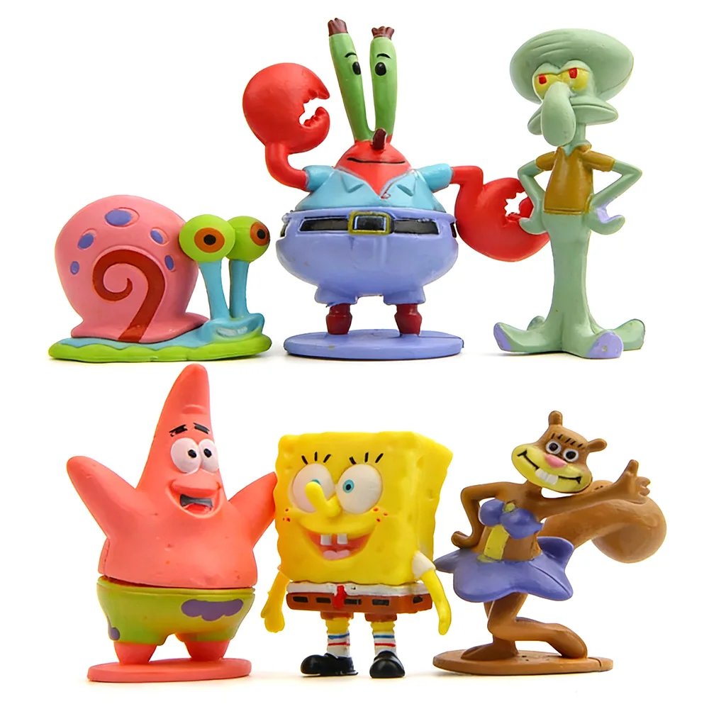SpongeBob SquarePants Mini Figures Set – 6 or 8 Pack