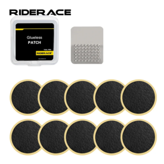 Bike Tyre Patch Kit – 10pc Glueless Repair Set for MTB