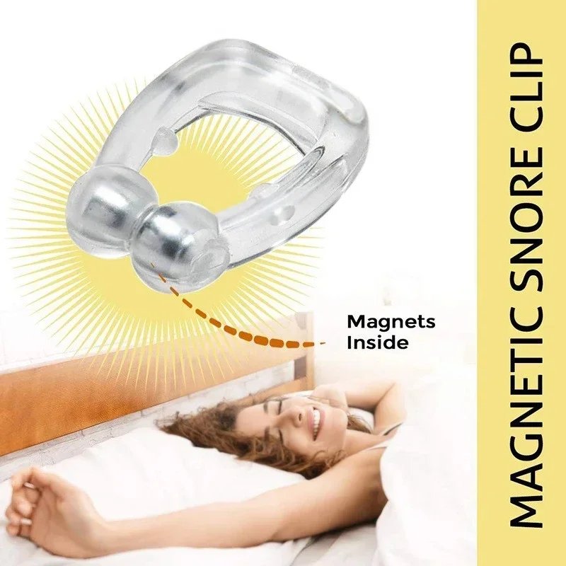 Magnetic Anti-Snore Nose Clip | Silicone Sleep Aid Device - Image 4