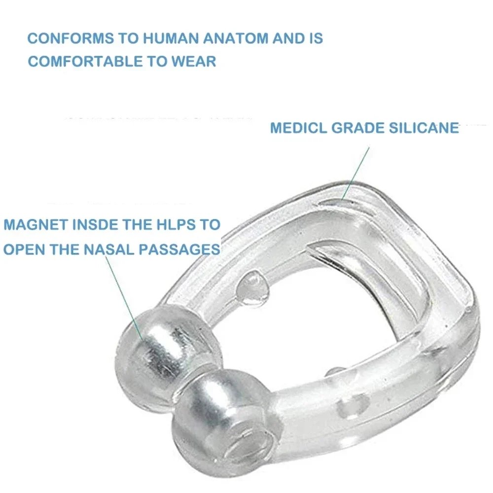 Magnetic Anti-Snore Nose Clip | Silicone Sleep Aid Device - Image 6