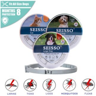 Flea & Tick Collar for Dogs & Cats – 8 Month Protection
