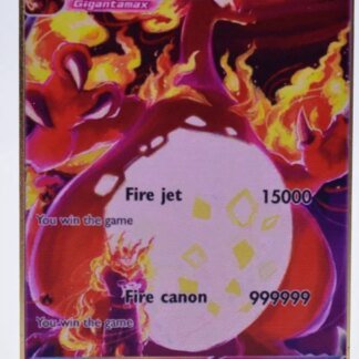 Pokémon Gold Metal Collector Card – Charizard & Mewtwo