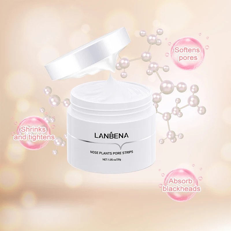 LANBENA Nose Blackhead Peel-Off Mask with Pore Strips 30g - Image 6