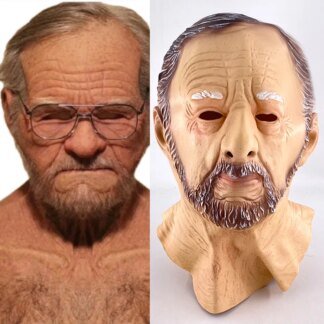 Realistic Latex Mask for Halloween or Cosplay