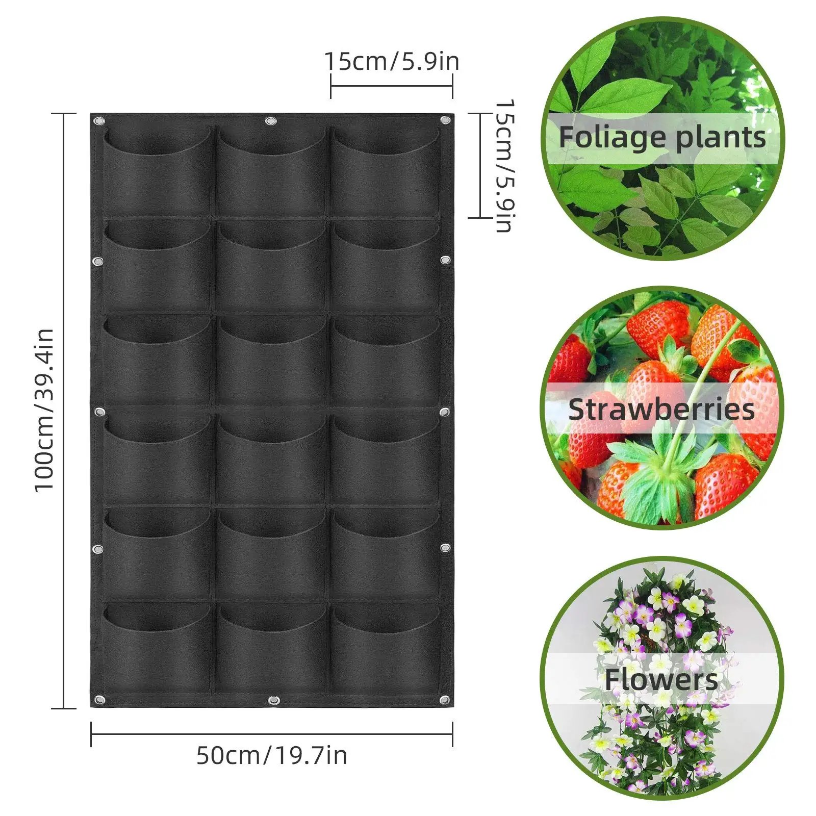 1PC-18 Pockets Black