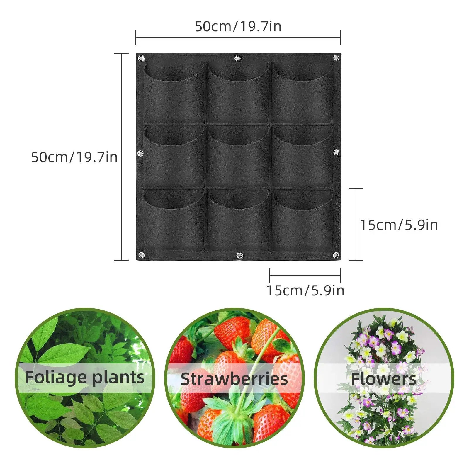 1PC-9 Pockets Black