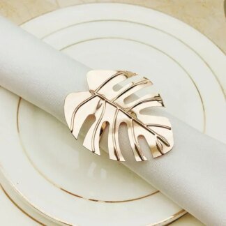 Napkin Rings Set: Stunning Leaf Decor for Affordable Elegance