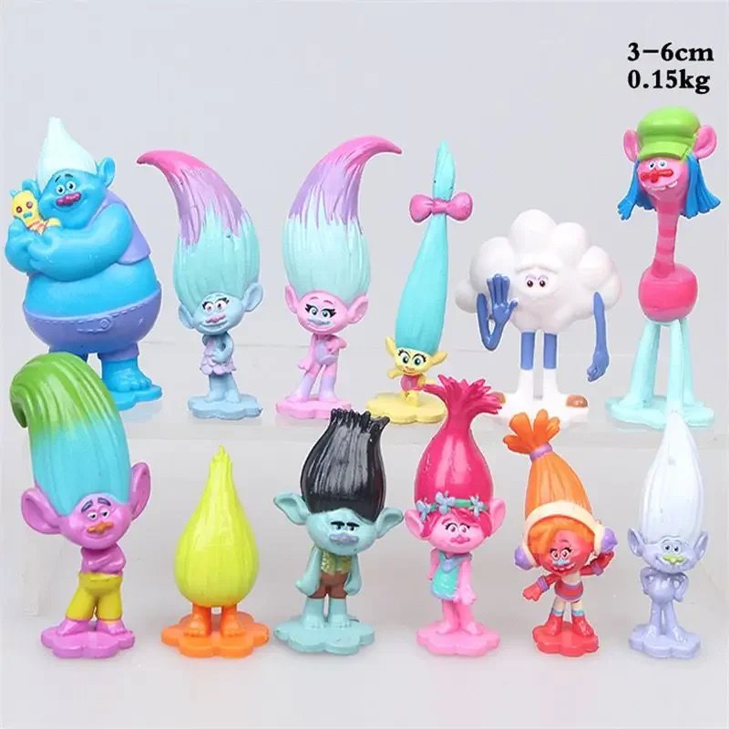 Trolls Figures: Must-Have 12pcs Set - Best Cartoon Gift Toy