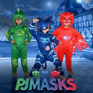 Cartoon Pj Cosplay Costume: Stunning Night Hero Dress-Up Set