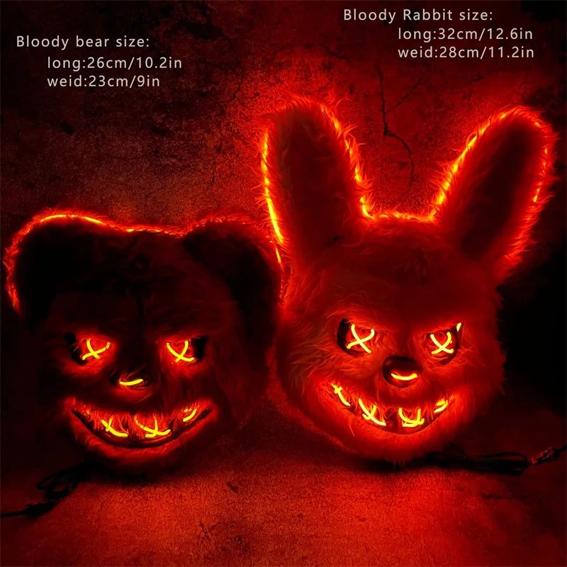 LED Rabbit Mask: Stunning Glowing Masquerade for Best Halloween Party - Image 4