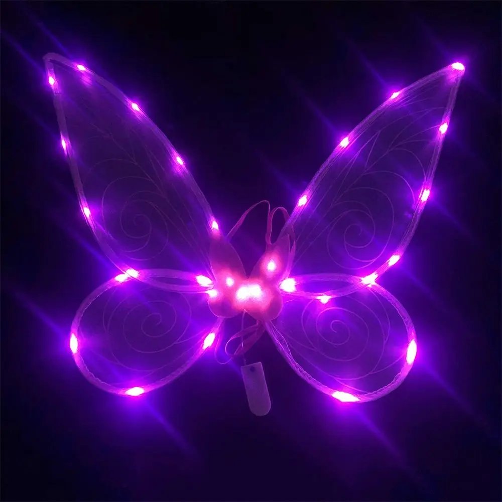 LED Fairy Wings: Stunning Butterfly Costume Set for Girls - Image 2