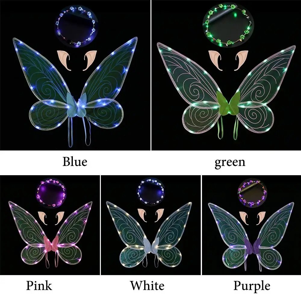LED Fairy Wings: Stunning Butterfly Costume Set for Girls - Image 5