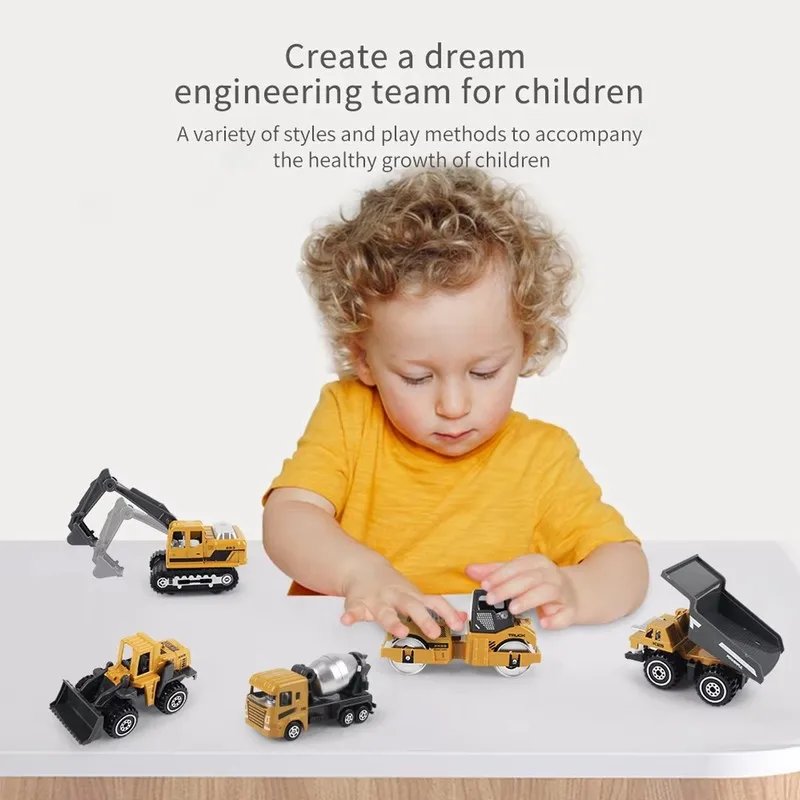 Alloy Engineering Truck Toy Set - Best Gift for Boys - Image 2