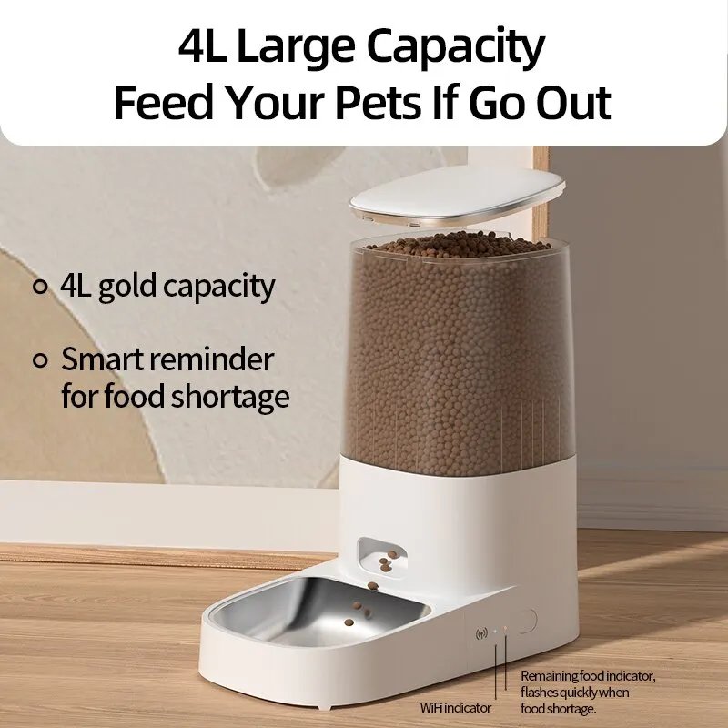 Automatic Cat Feeder: Must-Have WiFi Smart Dispenser 4L - Image 5